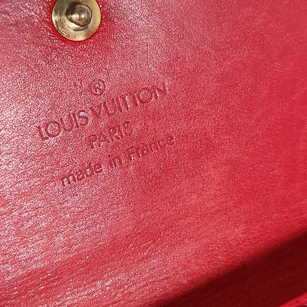 Louis Vuitton Epi Porte Feuille Sarah Leather Long Bifold Wallet Red Authentic